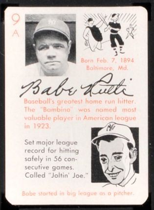 54LA 1945 Leister Autographs Babe Ruth